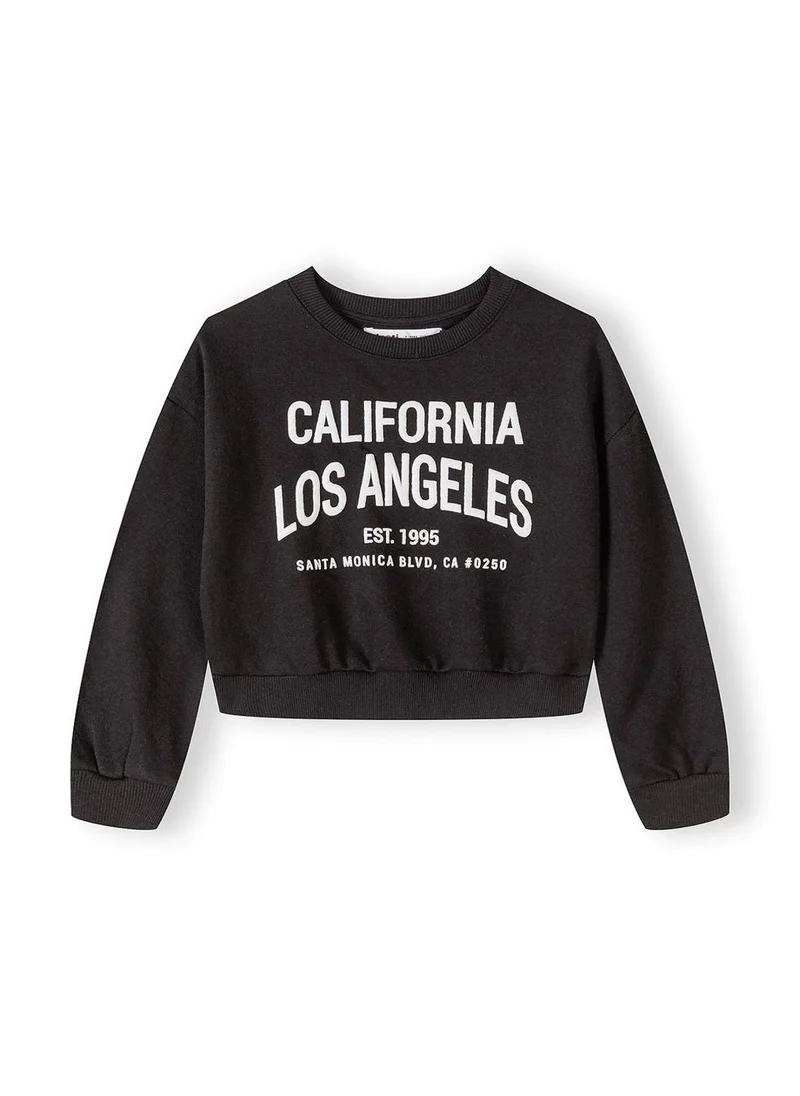 مينوتي Girls black jogging suit loose fit trousers 3-15 years